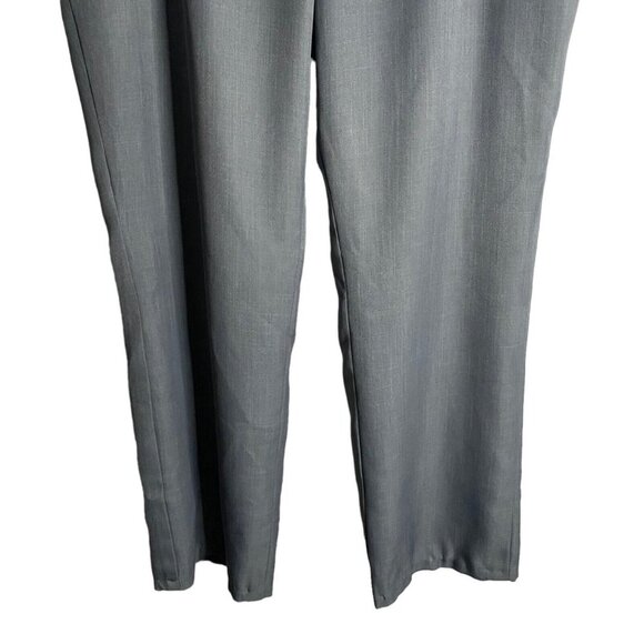 Le Suit Women's Heather Blue Straight Leg Ankle Pants - Picture 3 of 8